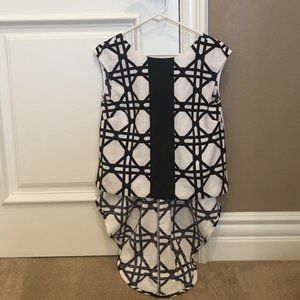 🆕 Low-High Minimalistic Patterned Top